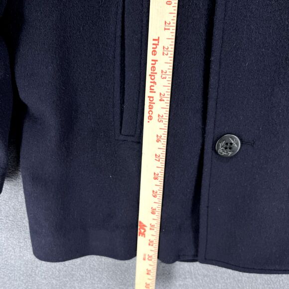 METROPOLITAN VIEW‎ Coat Mens Large Navy Blue - Picture 10 of 16